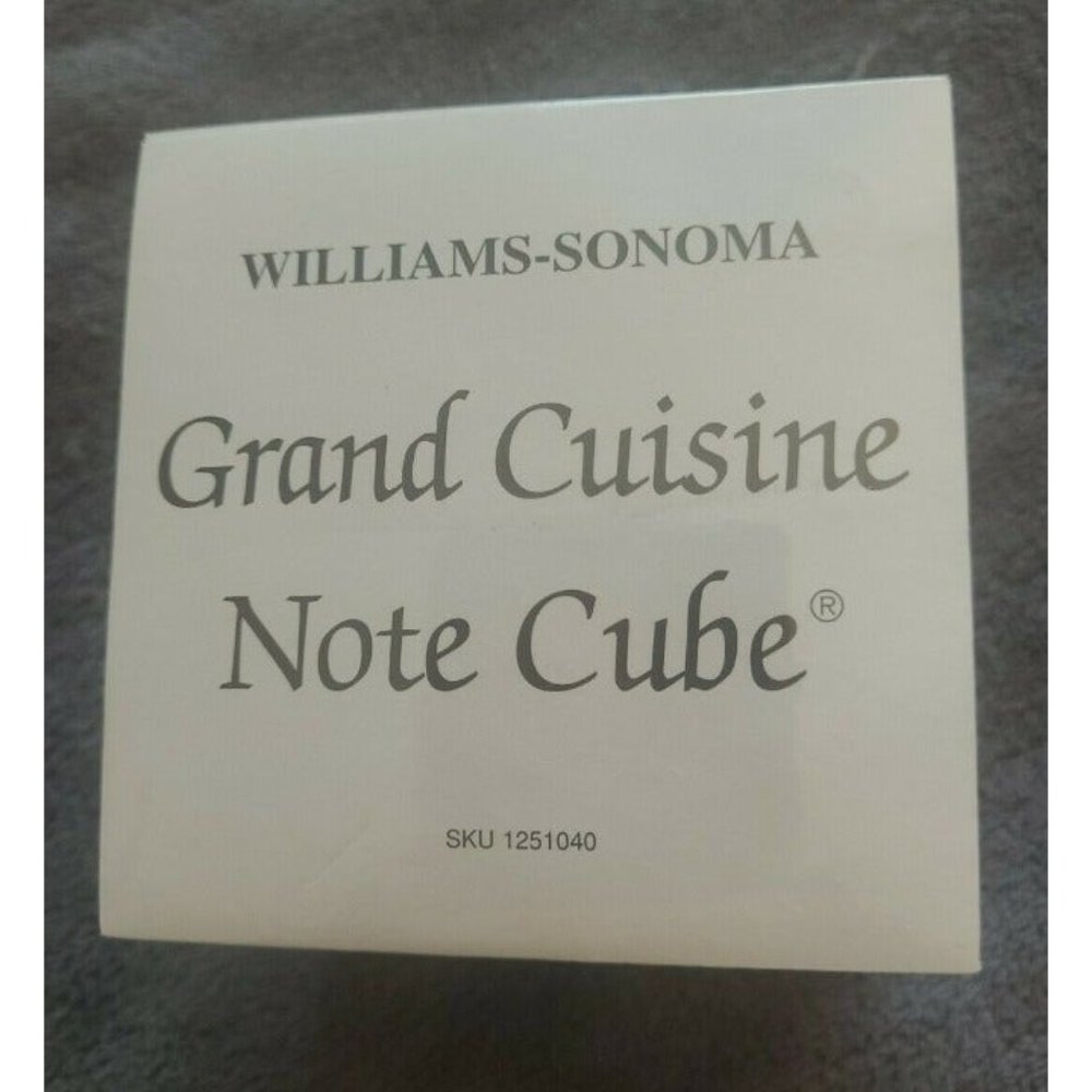 Williams-Sonoma Grand Cuisine Note Cube